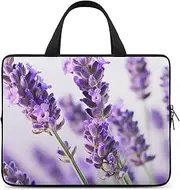 Laptop Case Sleeve Shockproof Computer Carrying Bag Lavender Flower Notebook Case Cover Laptop Bag Water Resistant Computer Cases Tablet Briefcase for Travel Business 10 Inch, Lavender Flower, 10inch