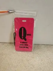 Inventive Travelware " Quietly & Quickly....." Pink Luggage Tag