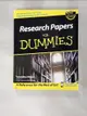 【書寶二手書T3／原文書_KNI】Research Papers for Dummies_Woods