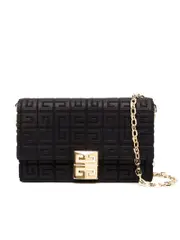 Givenchy 4G Small Bag in 4G Embroidered Canvas with Chain