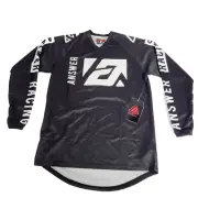 Answer Racing A23 Syncron Merge Motocross Jersey Black and White Multiple Sizes