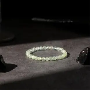 【SIO Crystal 希奧水晶】葡萄石手鍊6mm(能招財的「希望之石」天然水晶手串)