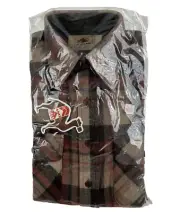 Vintage Camel~ Button Up Wool Blend Men's Shirt~ Plaid~ Size Medium~ Packaged