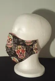 Skull's Print Protective Reusable Adult Face Mask 100% Cotton Mouth Mask