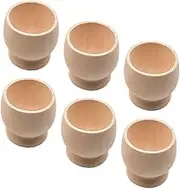 MOTHNUR 6pcs Imitation Egg Wooden Tray Eggs Easter Table Decor Easter Home Decor Wood