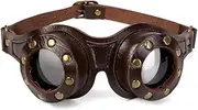 [SLEDEZ] Goth Goggles Vintage Steampunk Goggles Brown