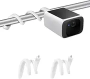 2Pack Flexible Twist Mount Compatible with eufy SoloCam S220/C210, eufyCam 2C/2C Pro, 3/S330, 3C/S300, Weatherproof Strong and Sturdy Security Camera Mount for Indoor and Outdoor Cameras - White