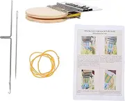 BEBEMOKO Mini Wooden Weaving Wooden for Jeans Repair Hand-Knitting Tool Safe Edges for Family Craft