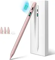 Stylus Pen for iPad 2025-2018 with LED Power Display, Pencil for iPad 11th A16/10/9/8/7/6th, Air 11/13 M2/M3,Pro 11/13 M4,Pro 12.9",Air 5/4/3, Mini 7 A17 Pro/6/5, Fast Charge,Pixel Precision