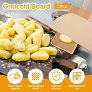 2Pcs Gnocchi Board Set 4.7inch Reusable Gnocchi Paddle Beech Wood Pasta·~