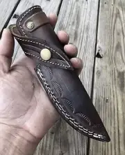 GENUINE LEATHER HAND CRAFT KNIFE SHEATH FIXED BLADE KNIFE SHEATH KNIFE HOLSTER