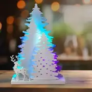 Christmas Decorations Indoor, Artificial Christmas Tree with Light for Table for Holiday Home Decor or Winter Decoration, : Multicolor