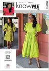 Know Me Misses' Dress Sewing Pattern Packet by Beaute' J'Adore, Design ME2016, S