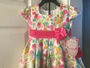 New Girl's Jona Michelle Dress With Diaper Cover, Size 24 Mos./2T