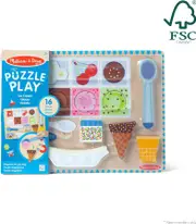 Melissa & Doug Wooden Puzzle Play Ice Cream Magnetic