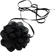 [DIIOOMIEEU] Elegant Yarn Flower Choker Necklace Women Trendy-Lady Long Knotte Rope Chain Necklace Fashion Jewelry on Neck Collar