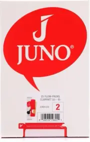 Vandoren JUNO JCR01225 Bb Clarinet Reeds - 2.0 (25-pack) (3-pack) Bundle