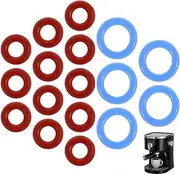 17 Pcs O-Rings Seal Kit for Breville Espresso Machines BES900/BES920/BES980/BES990,5 Blue Large Size+12 Red Small Size