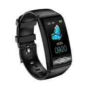 PPG Smart Bracelet P10 Super Precision Lorentz Diagram Smart Watch 24-hour Dynamic ECG Monitoring Smart Tracker For Men Women - Black Paster