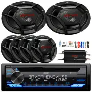 JVC Bluetooth Receiver, 4x 6.5" Speakers, 2x 6x9" Speakers, 4CH Amplifier W/Kit