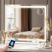 Makeup Mirror Magnifying with Light 80 X 62Cm Vanity Mirror Hollywood Mirror