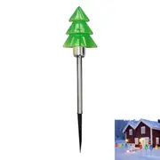 Solar Christmas Tree Light Powered Christmas Yard Stake Lights for Outdoor Garden Decorations-Christmas Tree