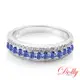 Dolly 18K金 天然藍寶石鑽石戒指