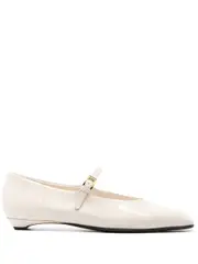 [Prada] patent-leather ballet flats 37 Neutrals