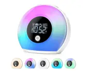 Alarm Clock with Bluetooth Speaker,Kids Night Light Alarm Clock