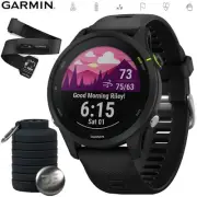 Garmin Forerunner 255 Music GPS Smartwatch Black+Bottle & Heart Rate Strap M-XL