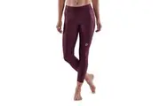 Skins Compression Series 3 Womens XL Long 7 8 Tights Activewear Gym Burgundy