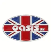 OASIS Metal Badge enamel Brooch Pin Rock jacket lapel 90s Liam Noel Gallagher