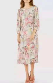 Gorman x Michelle Morin Banksia Silk midi dress size 16 New With Tags