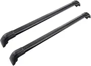 Cross Bar Crossbar Compatible for Toyota Crown Signia XLE Limited 2025 Luggage Carrier Roof Rack Rail Carrier Lockable 2PCS Alu(Black)