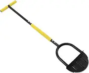 Half Moon Edger Lawn Tool, Heavy Duty Saw Tooth Manual Edgers with Sharps Blades, T Grip Handle for Landscaping Sidewalks Yard Grass Flower Bed and Garden Trimming Edging