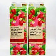 NEW! 2/BATH & BODY WORKS STRAWBERRY POUND CAKE FOAMING HAND SOAP REFILL 32 FL OZ