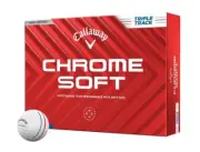 CALLAWAY CHROME SOFT TRIPLE TRACK 2024 3 DOZEN GOLF BALLS - WHITE - NEW!