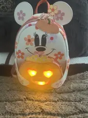 Loungefly Disney Mickey And Friends Minnie Mouse Pumpkin Halloween Mini Backpack