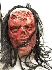 SCARY MASK. LATEX. HALF MASK .ADULT SIZE.