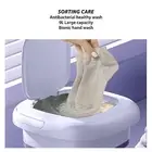 H (EU Plug)9L Folding Washing Machine Mini Portable Washing Machine New