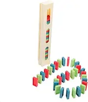 ORFOFE 1Set Educational Domino Block Set for Clip Safe Plastic Learning Enhances Parent Interaction and Fine Motor Skills for Creative Play and Cognitive