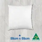 Aust Made Cushion Insert Polyester Premium Lofty Fibre-55cm x 55cm