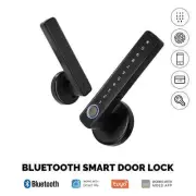 Tuya Bluetooth Smart Fingerprint Door Handle Lock Electronic Password APP Remote