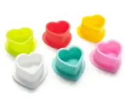 100pcs #12 Soft Silicone Heart Shaped Ink Cups Tattoo PMU Pigment Holder Cap