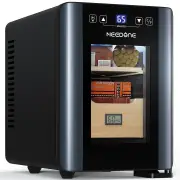 NEEDONE Electric Cigar Humidor 8L with Heating and Cooling Quiet Control System Thermostatic Cooler Cabinet Humidor Box