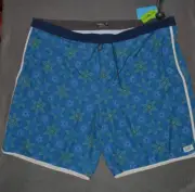 O’Neill Quiver Cruzer Board Shorts Men's Plus Size 56 NWT FAST SHIPPING!