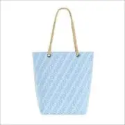 Crabtree Evelyn Light Blue Beach Tote NEW with Tag