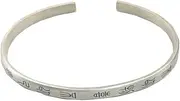 [StarGems] hesy® Opening"Never Pleased By External Gains,Never Saddened By Personal Losses" Handmade 925 Sterling Silver Bangle Bracelet For Women Cb0286
