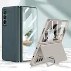 For Samsung Galaxy Z Fold 6 5 4 Luxury Leather Case Magnetic Bumper Screen Cover