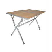 BlackWolf Bamboo Slat Camping Table Slatted Foldable Folding